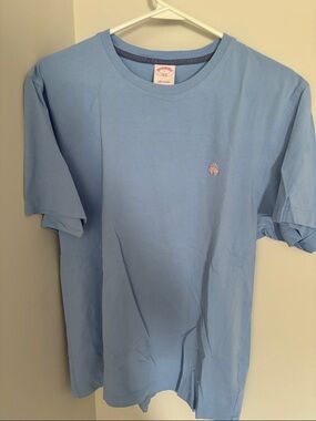 Brooks Brothers Light Blue Short-Sleeve Crew Neck T-Shirt